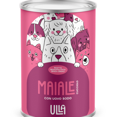 Cucciolo maiale con uovo sodo 400g