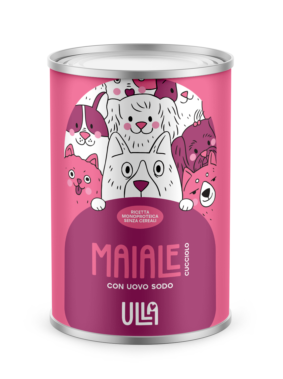 Cucciolo maiale con uovo sodo 400g